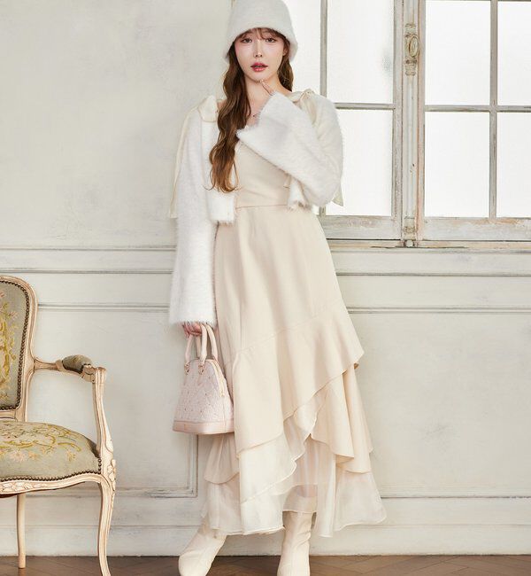  「【HolidayCollection】ニットSETイレヘムワンピース」|ワンピース|