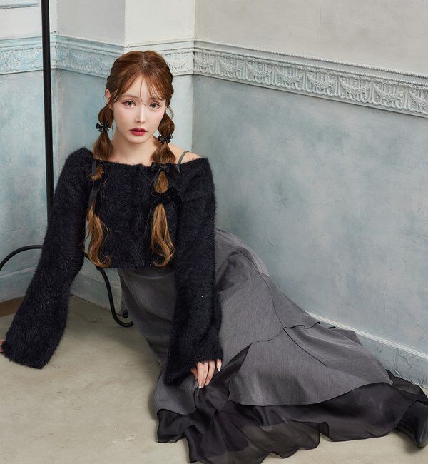  「【HolidayCollection】ニットSETイレヘムワンピース」|ワンピース|