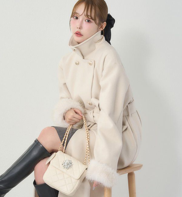  「ファー付マルチロングコート」|その他|