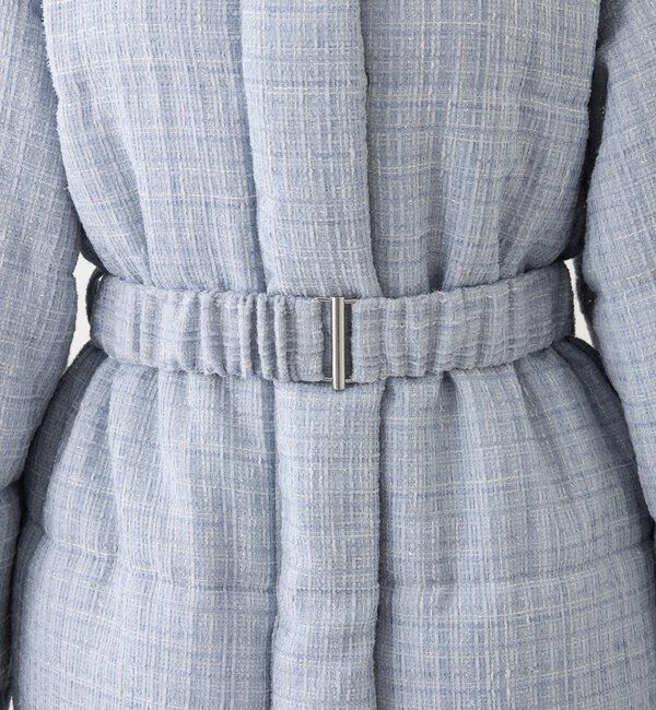  「ベルト付きフェイクファーフードフェイクダウン」|その他|