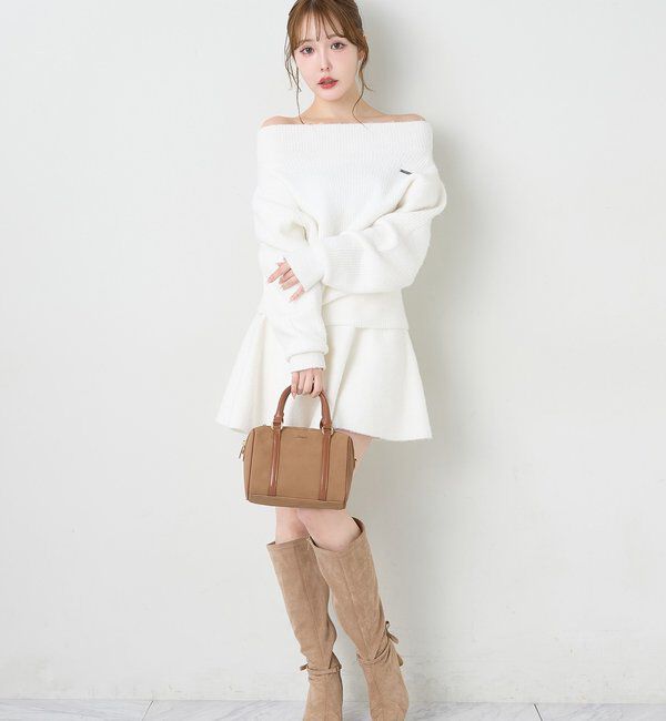  「オフショルニットセットアップ」|ワンピース|