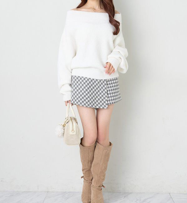  「オフショルニットセットアップ」|ワンピース|