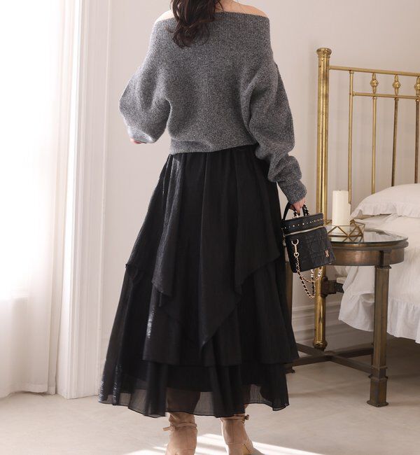  「オフショルニットセットアップ」|ワンピース|