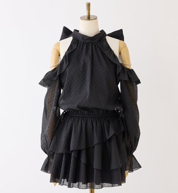  「肩ビジューアメスリチュニック」|シャツ・ブラウス|