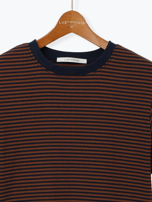 Lugnoncure「配色リブボーダートップス」|その他|