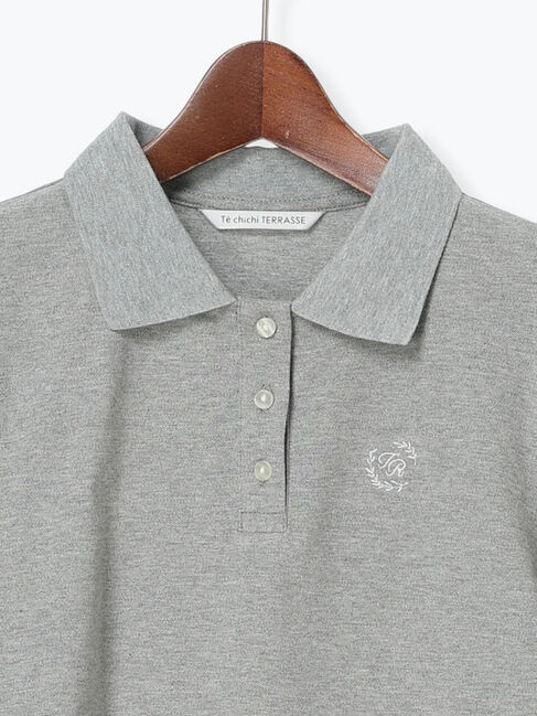 Te chichi TERRASSE「刺繍入りパフスリーブポロシャツ」|その他|