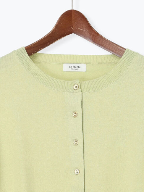 Te chichi TERRASSE「金釦クルーネックカーディガン」|カーディガン|