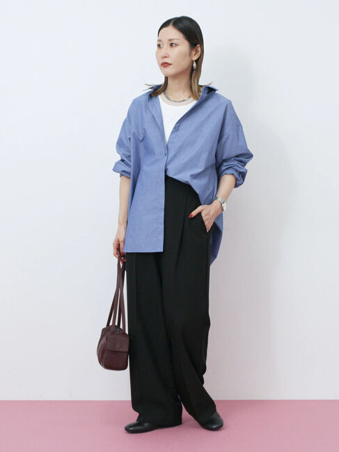 Samansa Mos2 blue「ダブルストラップミニバッグ」|その他|