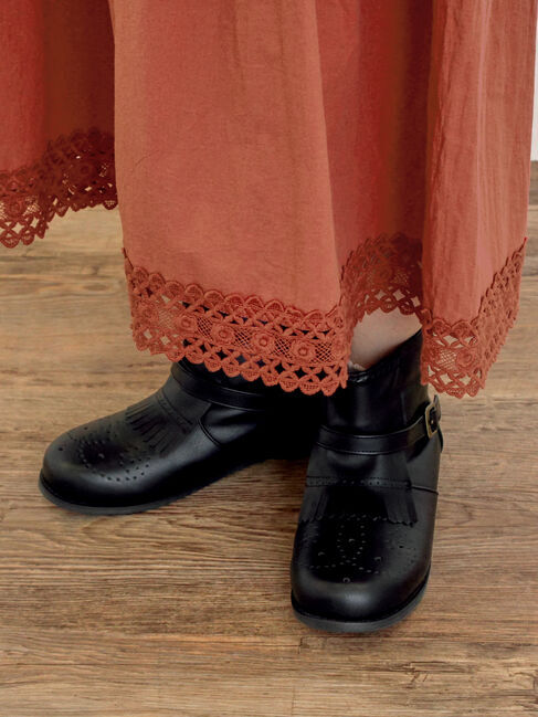 Samansa Mos2「メダリオンキルトショートブーツ」|ショートブーツ|