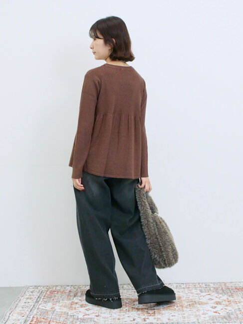 Samansa Mos2 blue「ストレートデニムパンツ」|その他|