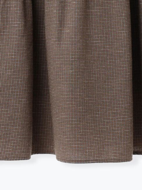 Samansa Mos2「チェック柄変形ティアードスカート」|スカート|