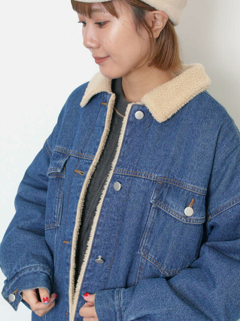 Samansa Mos2「デニムボアジャケット」|その他|