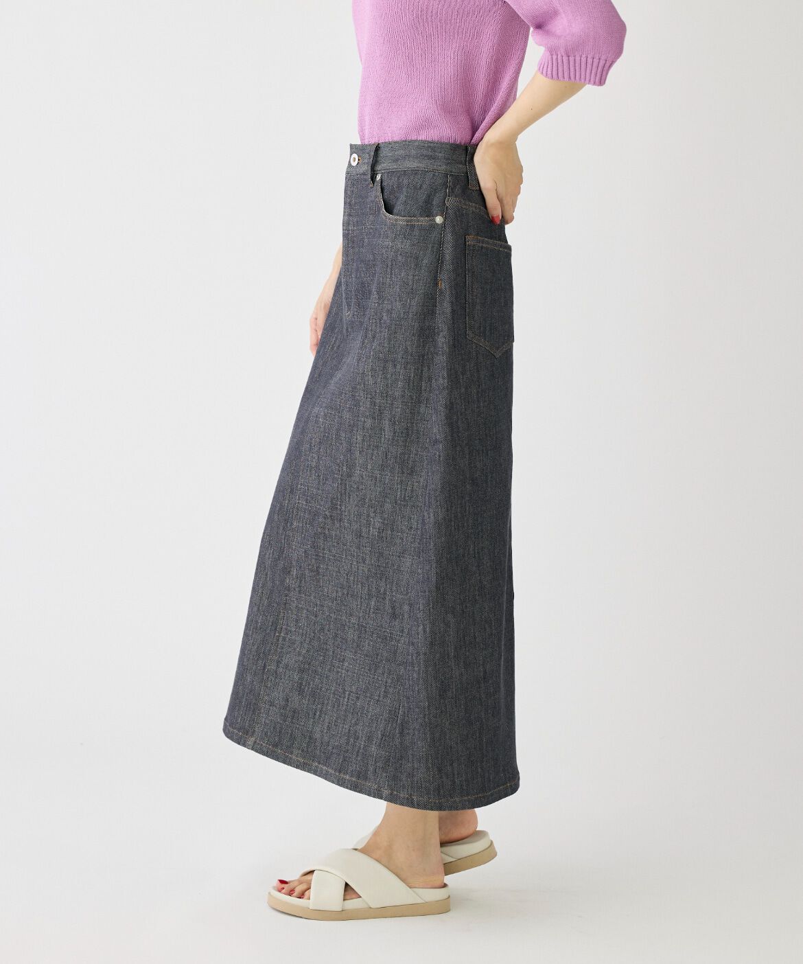 DAY by DAY it&rsquo;s international「ポケットワークストレートスカート《SUVIN DENIM》」|スカート|