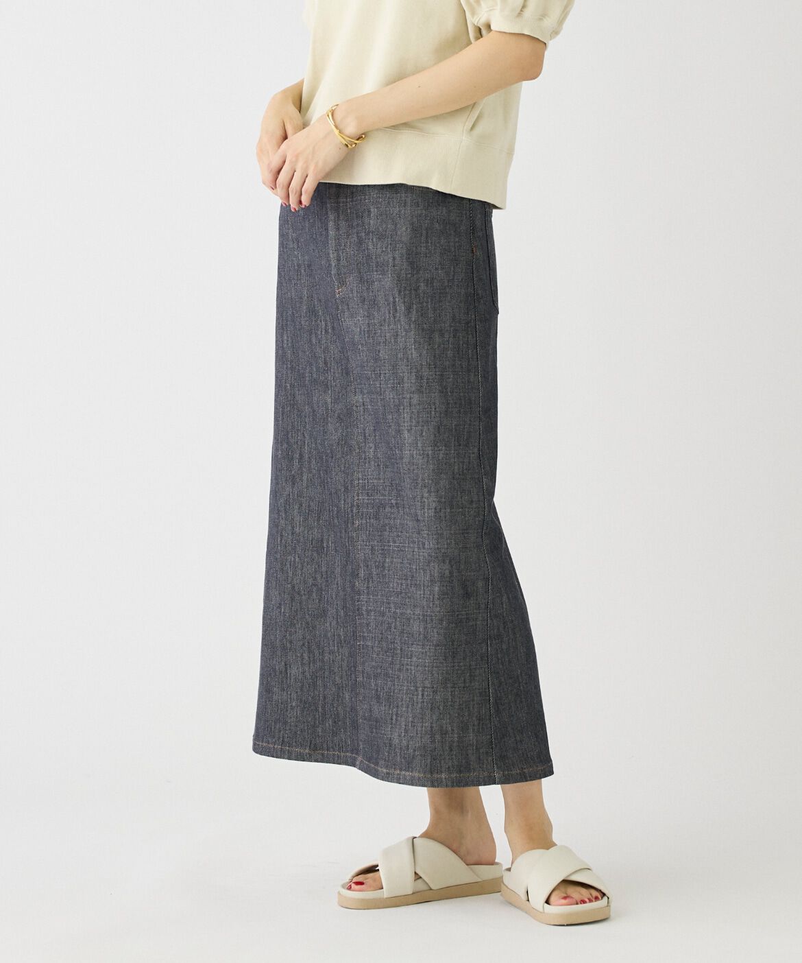 DAY by DAY it&rsquo;s international「ポケットワークストレートスカート《SUVIN DENIM》」|スカート|