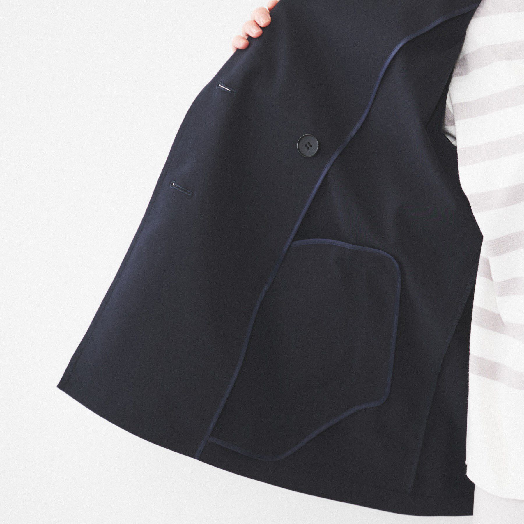 UNTITLED「【洗える/ストレッチ】ショートトレンチコート」|トレンチコート|