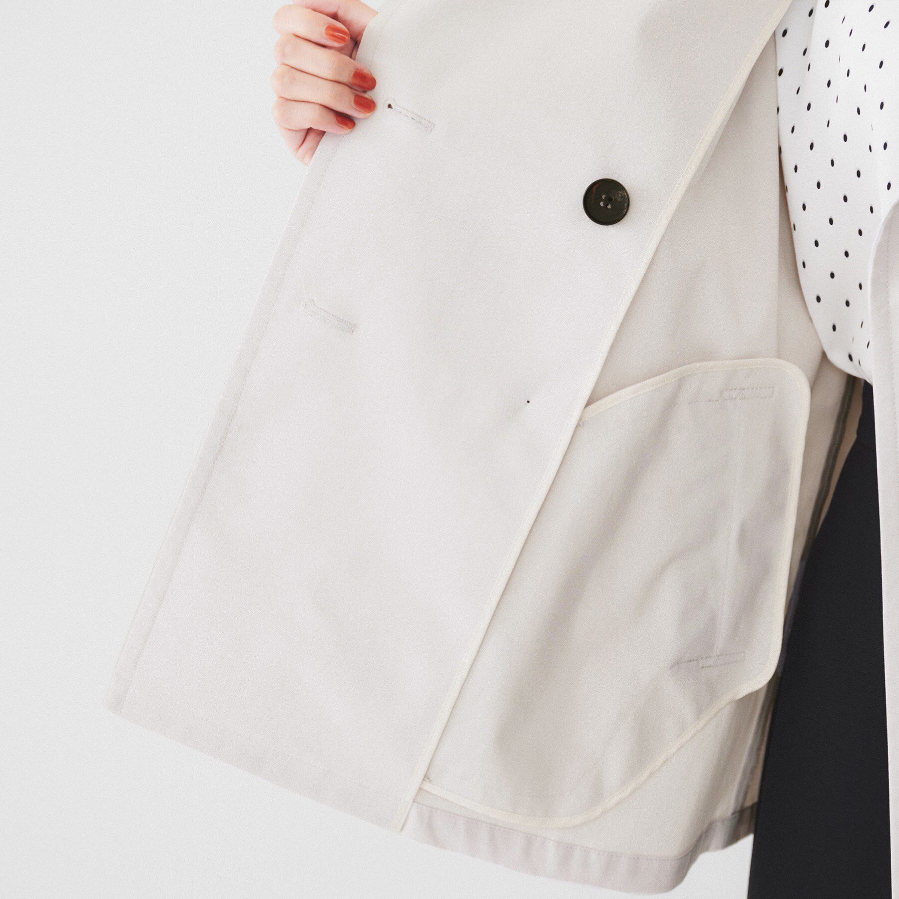 UNTITLED「【洗える/ストレッチ】ショートトレンチコート」|トレンチコート|