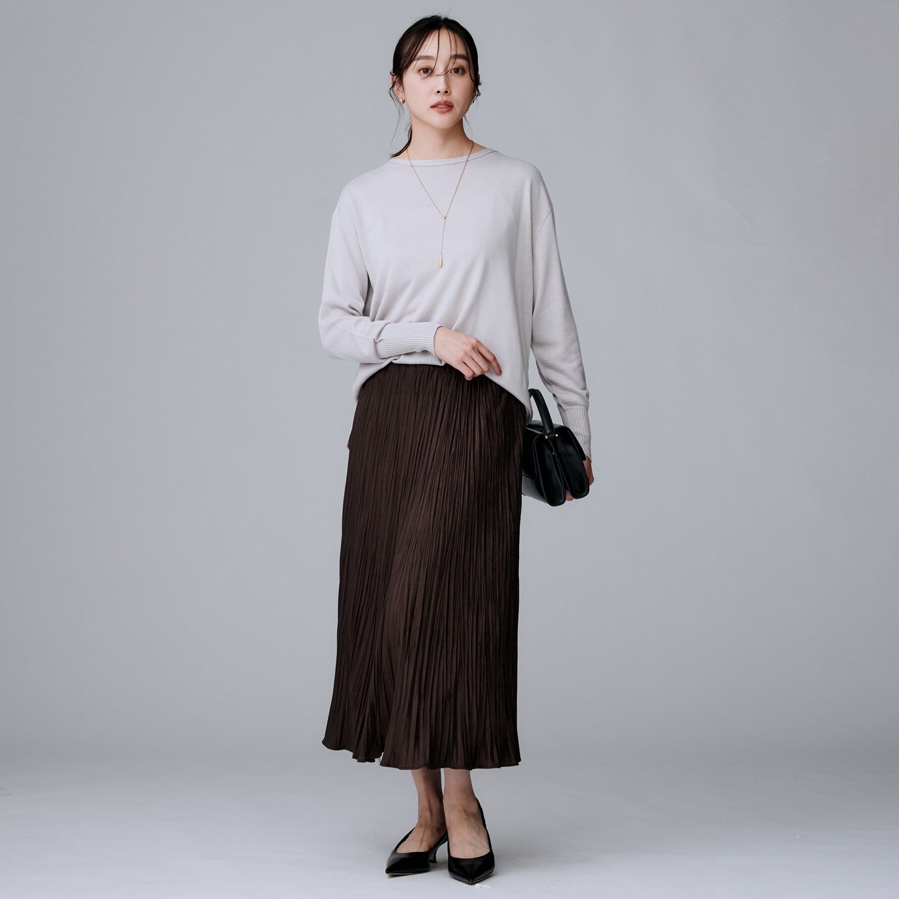 UNTITLED「【8色展開/体型カバー】魅せるタイムレスニット」|ニット・セーター|