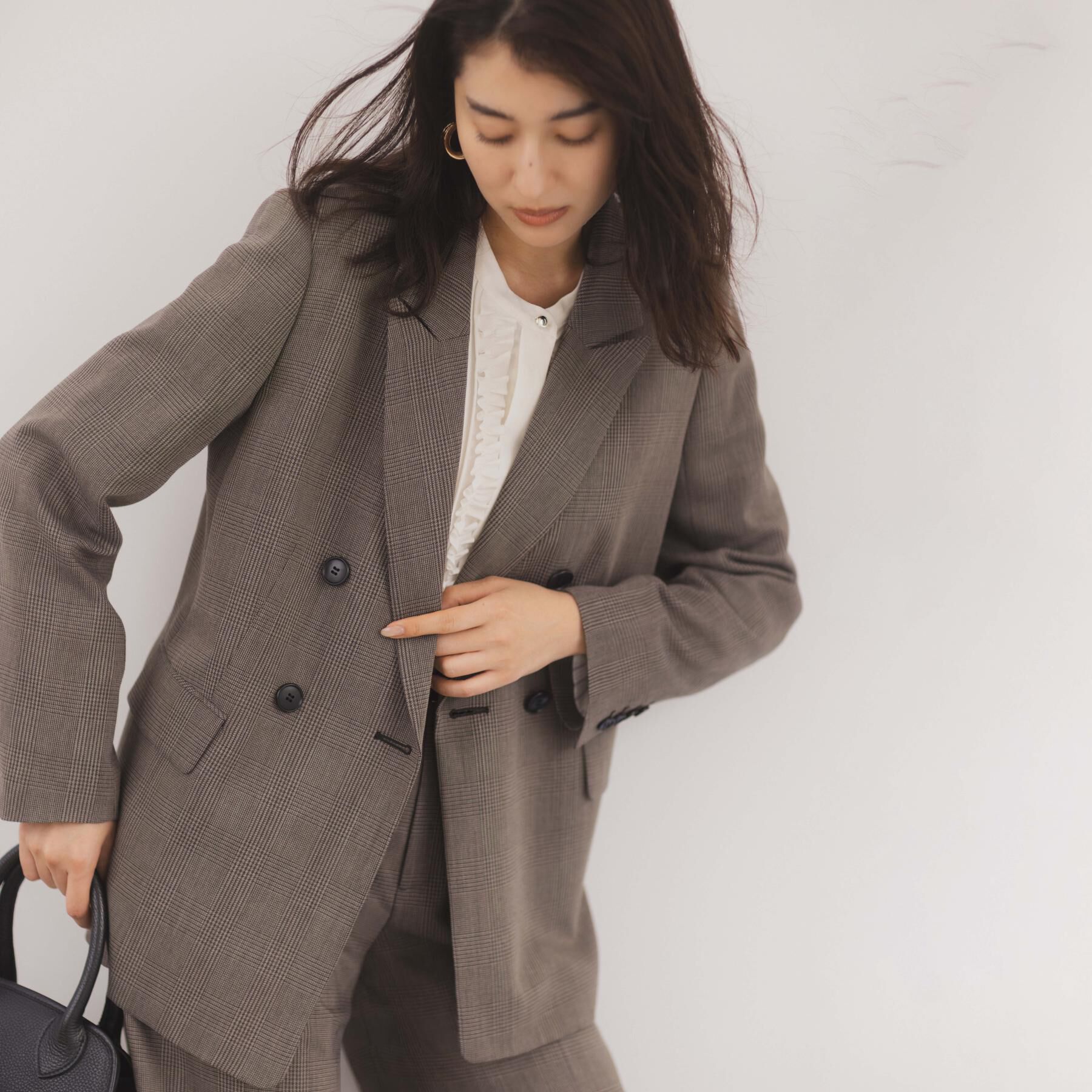 UNTITLED「【セットアップ可】ウールライク ダブルブレストジャケット」|テーラードジャケット|