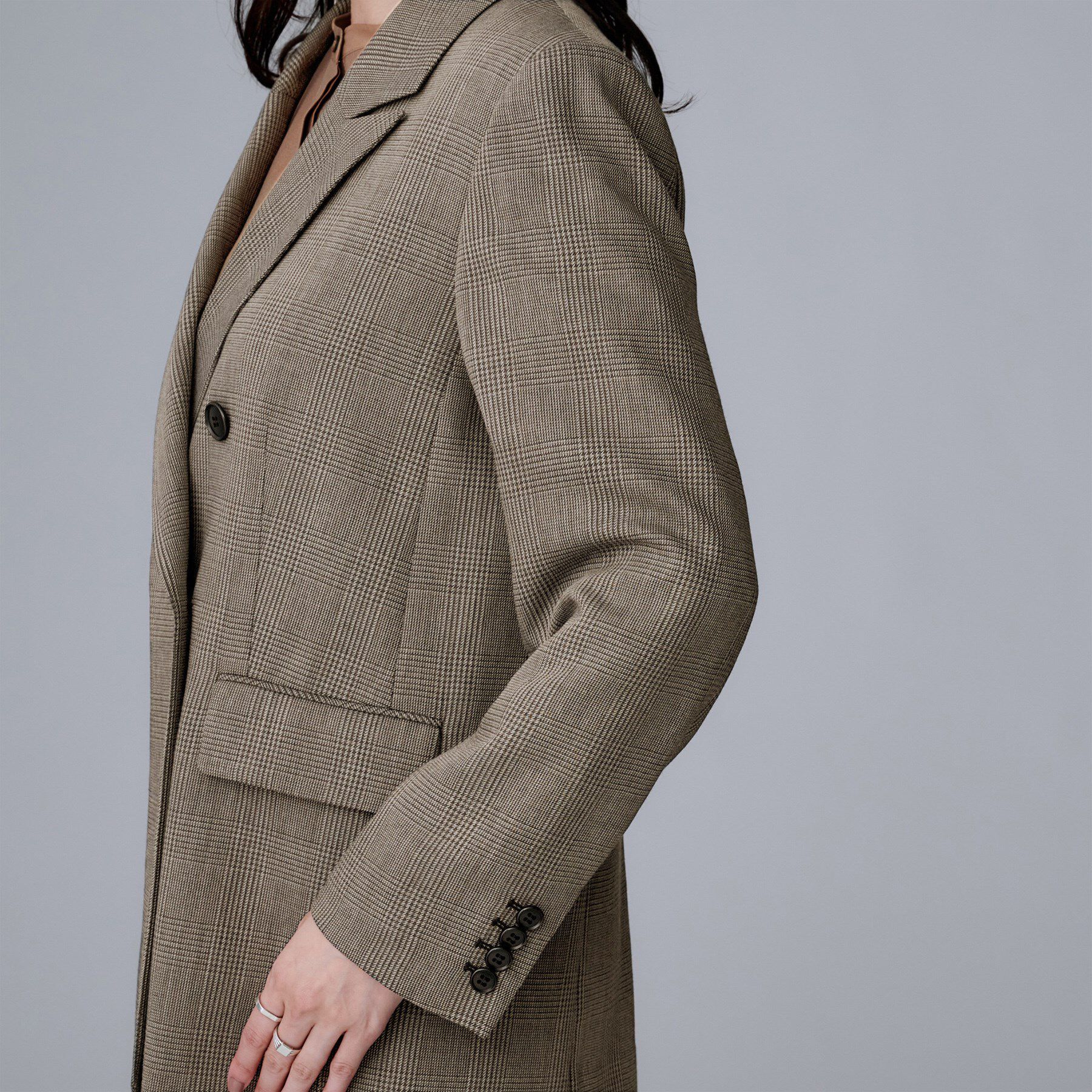 UNTITLED「【セットアップ可】ウールライク ダブルブレストジャケット」|テーラードジャケット|