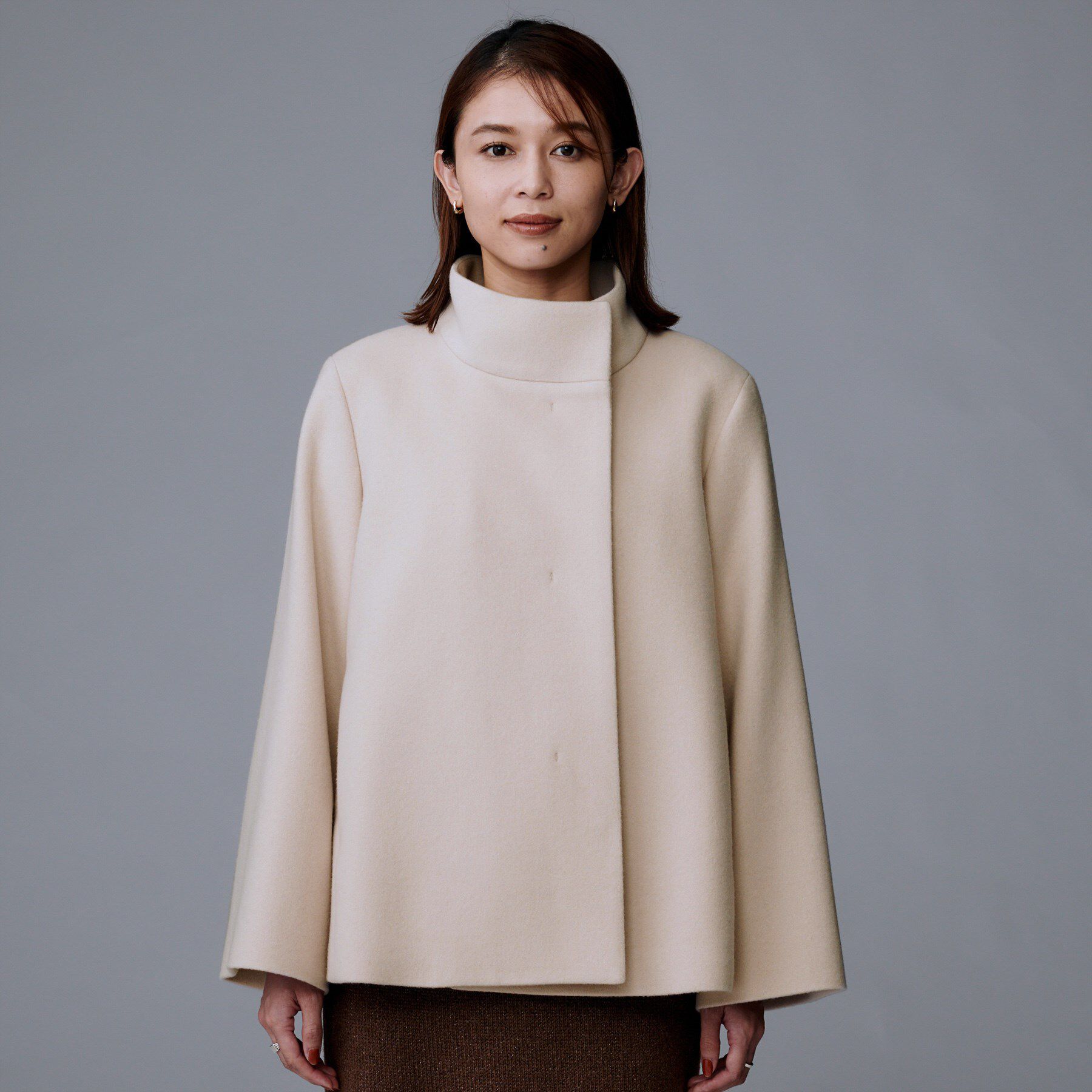 UNTITLED「【着回しが効く／オンオフアウター】ウールショートコート」|その他|