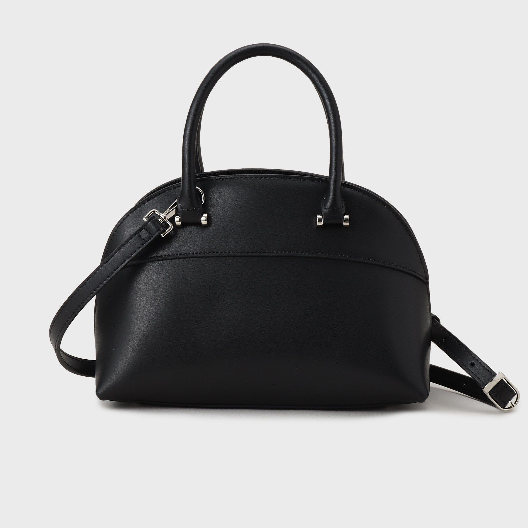 UNTITLED「スプリットレザーラウンドボストンバッグ」|ボストンバッグ|ブラック(019)