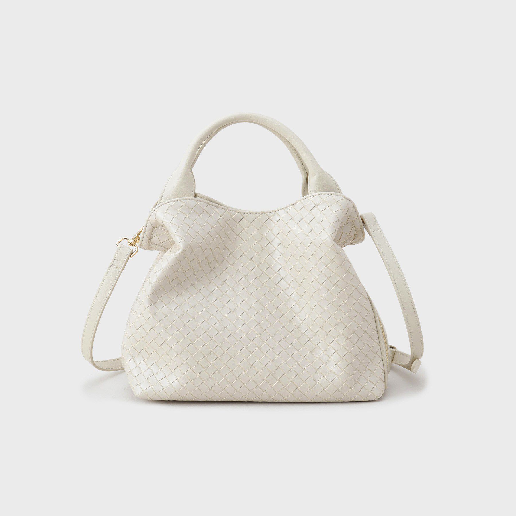 UNTITLED「【新素材追加】ミニメッシュショルダー」|ショルダー・メッセンジャー|アイボリー(004)