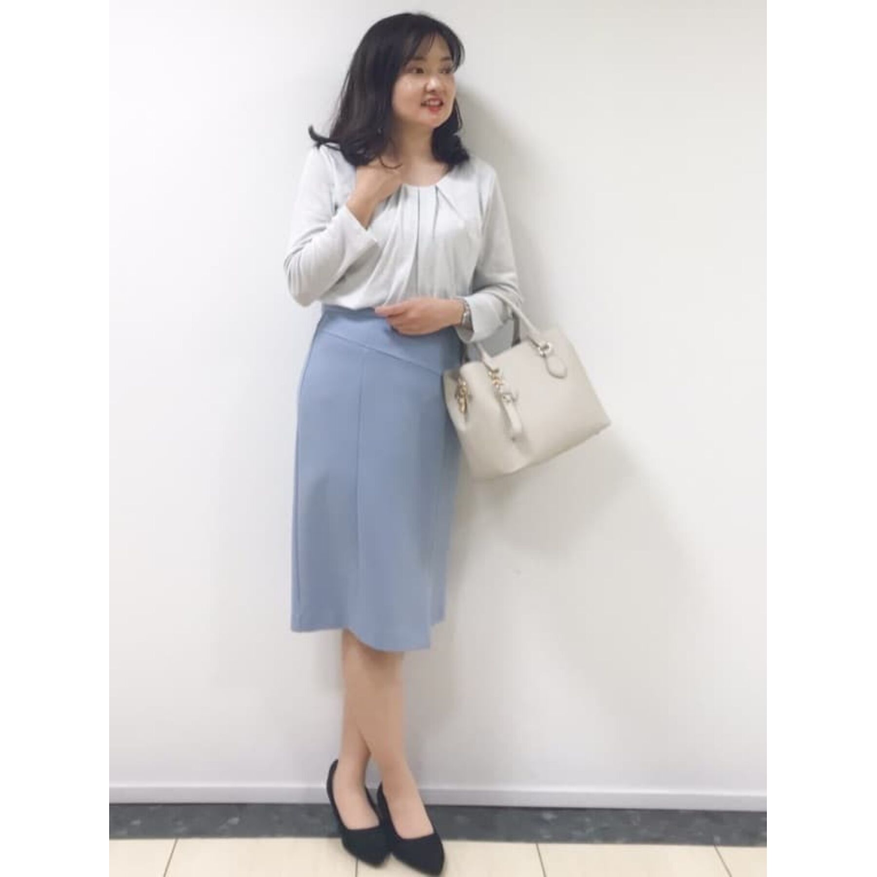 COUP DE CHANCE「【洗える／日本製／ラメ入り】上品ラウンドネックプルオーバー」|Tシャツ・カットソー|