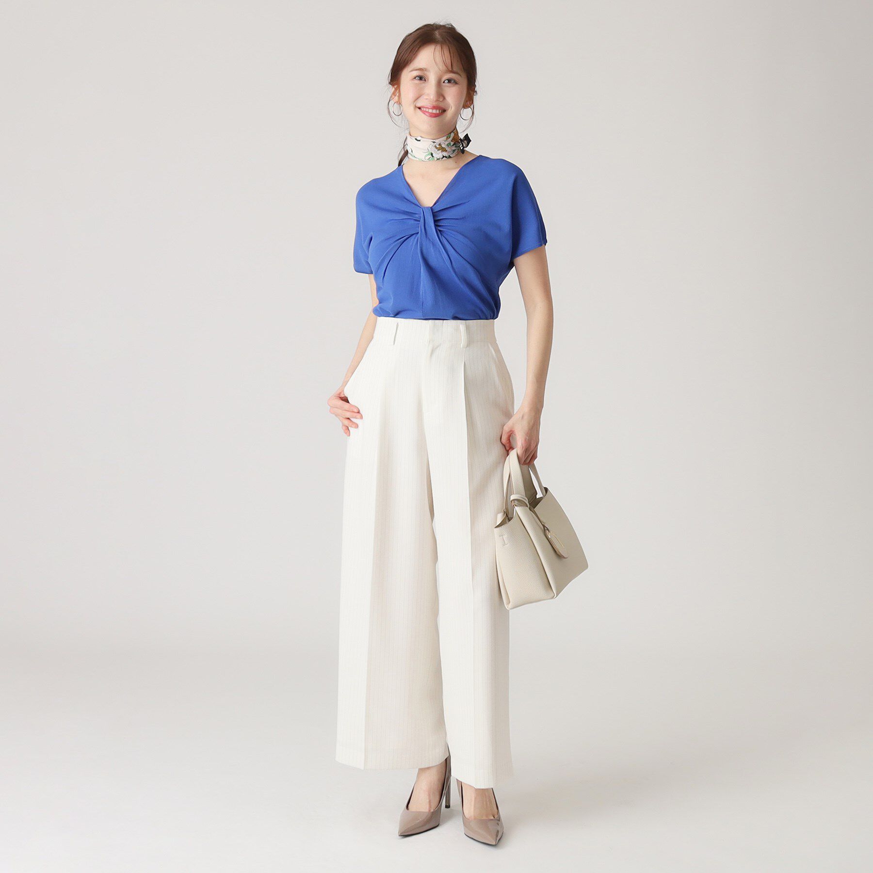 COUP DE CHANCE「【洗える】捻りデザインのニットトップス」|ニット・セーター|