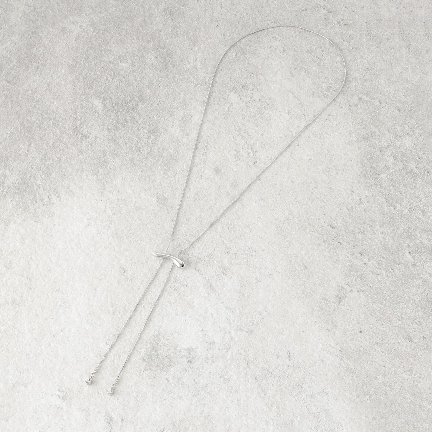 COUP DE CHANCE「ウェーブスライダー／長さ調整可能／ストーン使い」|ネックレス|