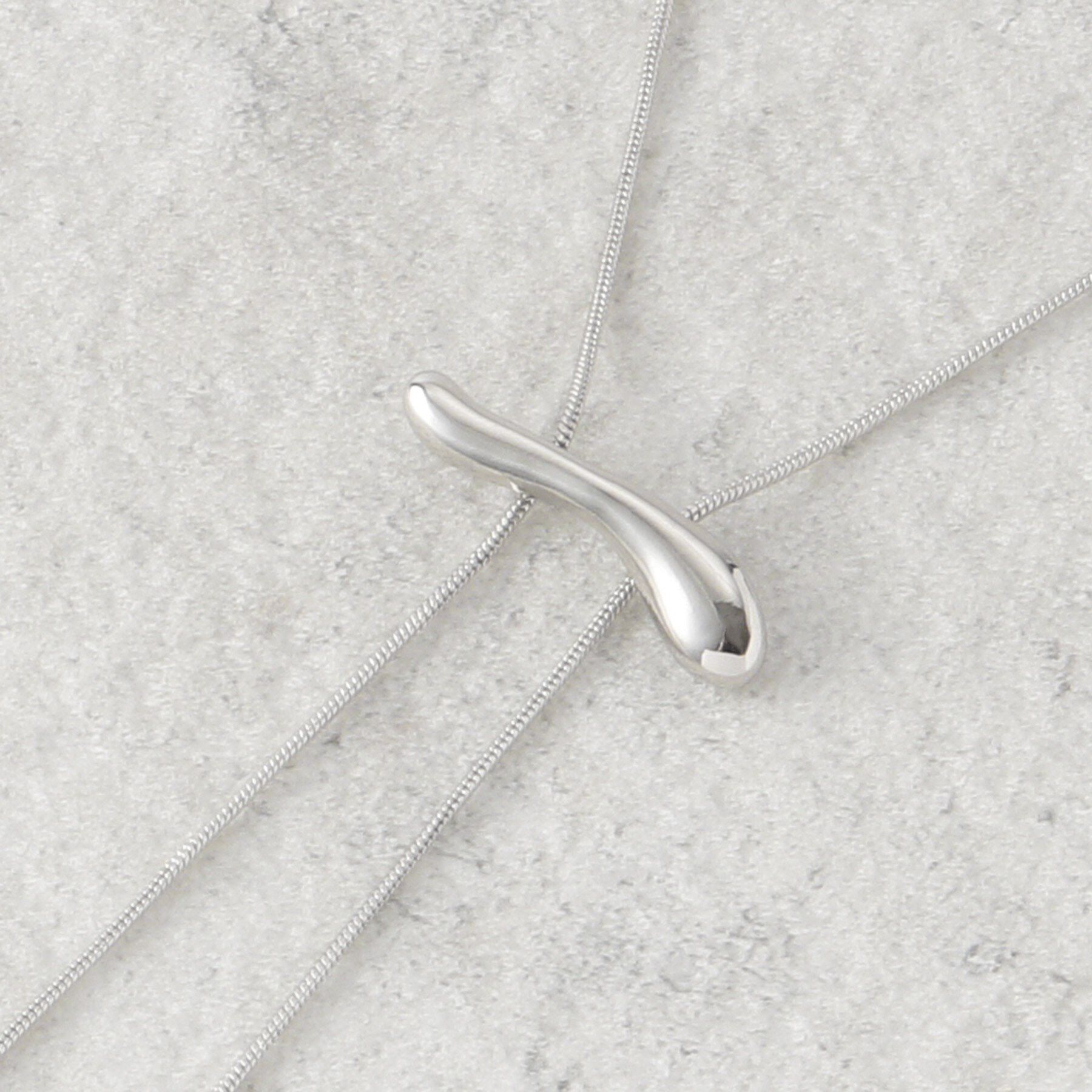 COUP DE CHANCE「ウェーブスライダー／長さ調整可能／ストーン使い」|ネックレス|