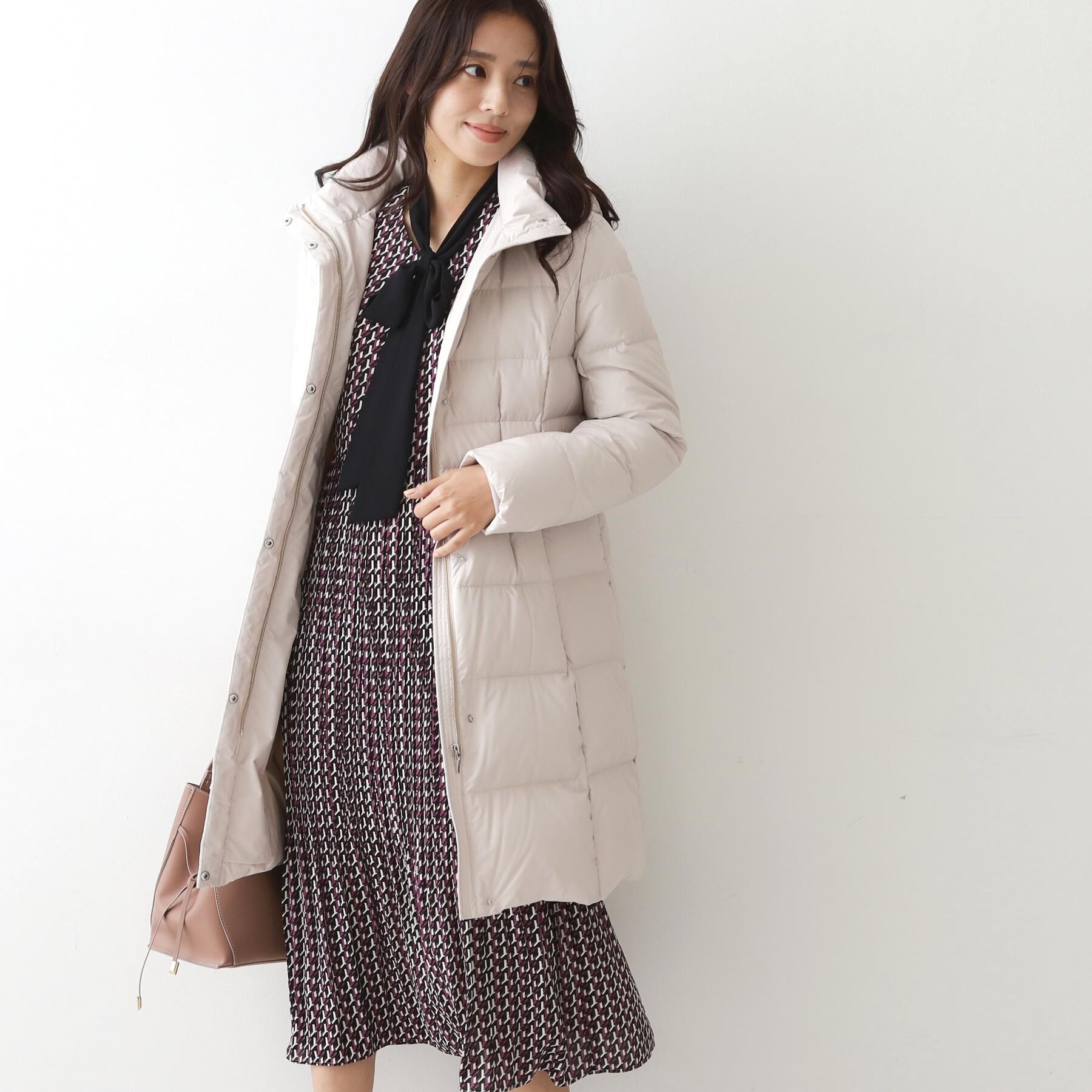 COUP DE CHANCE「【フランス産ホワイトダックダウン／FP800保温性◎／抗菌防臭／手洗い可】ロングダウンコート」|ダウン|