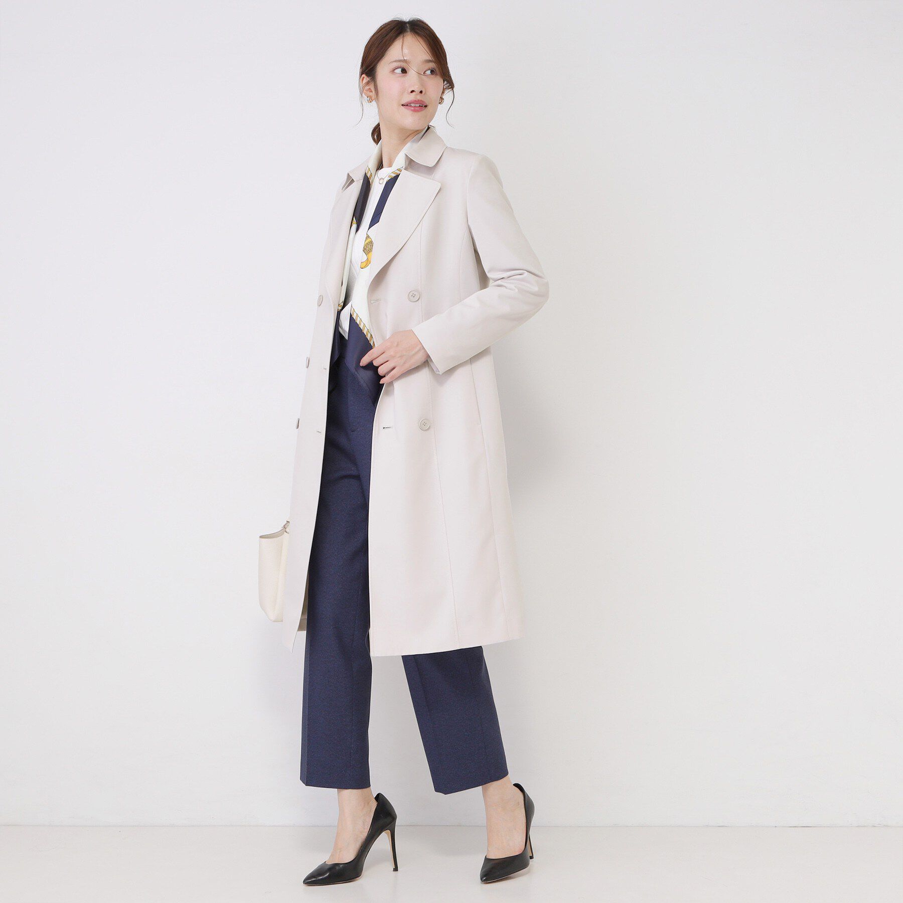 COUP DE CHANCE「【撥水／細見えシルエット】きれいめトレンチコート」|トレンチコート|