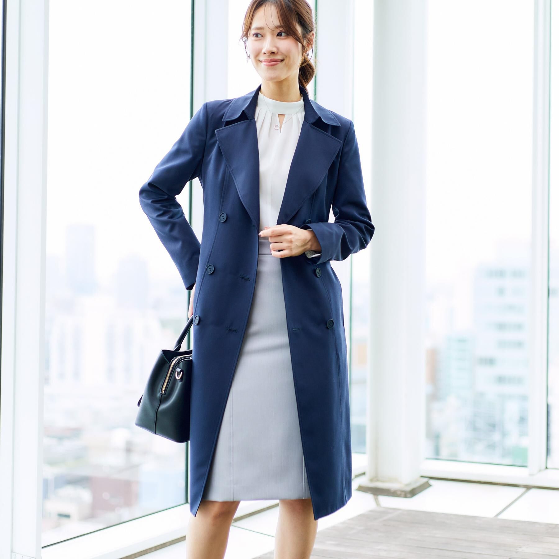 COUP DE CHANCE「【撥水／細見えシルエット】きれいめトレンチコート」|トレンチコート|