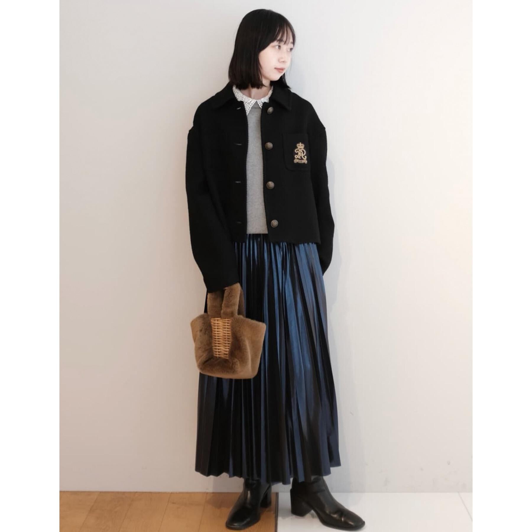 DRESSTERIOR「【洗える/ストレッチ性/オンオフ】箔プリントプリーツスカート」|スカート|