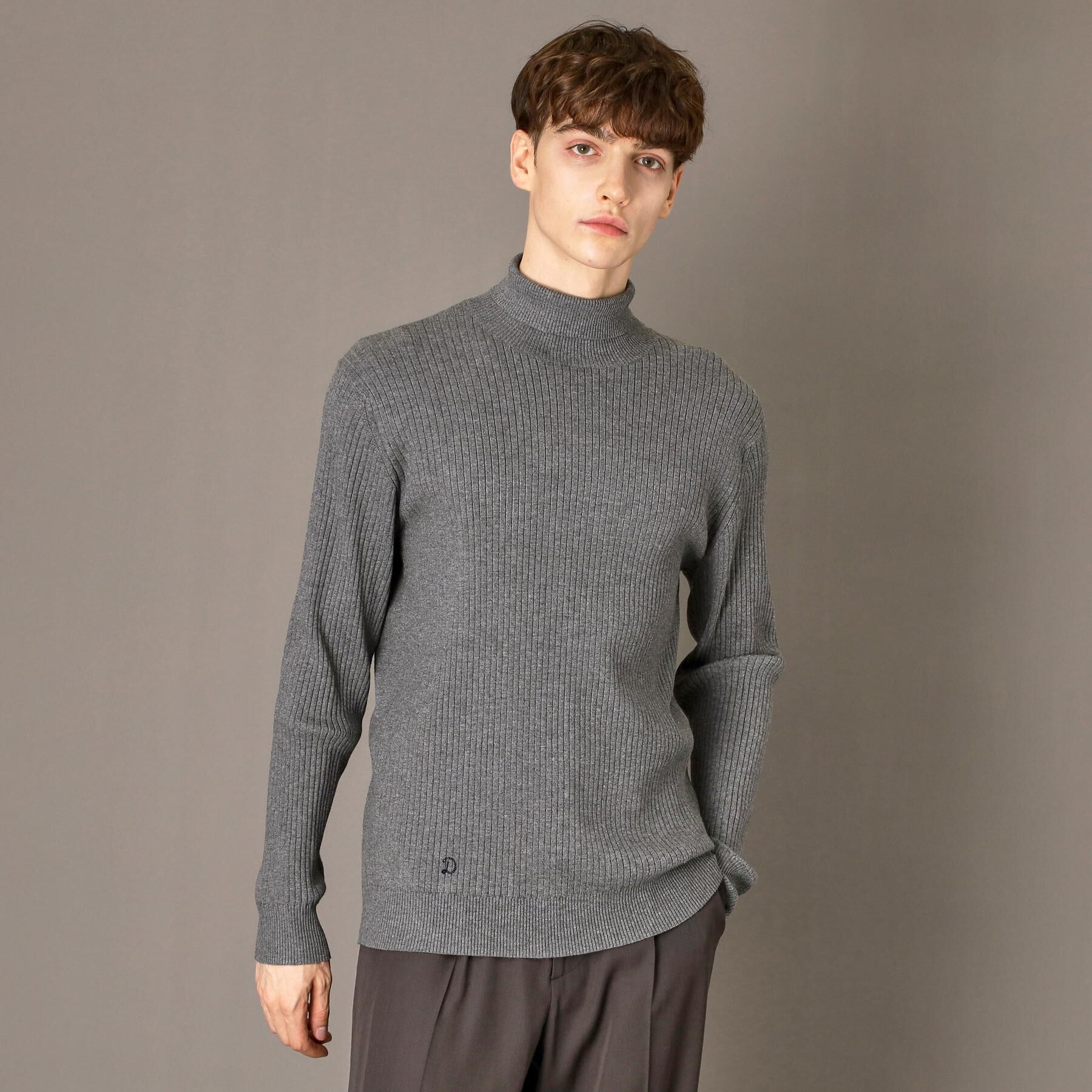 DRESSTERIOR「ワイドリブ タートルネックニット」|ニット・セーター|