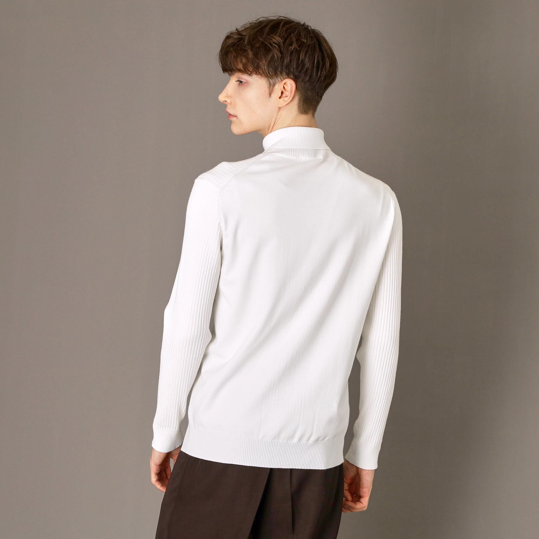 DRESSTERIOR「ワイドリブ タートルネックニット」|ニット・セーター|