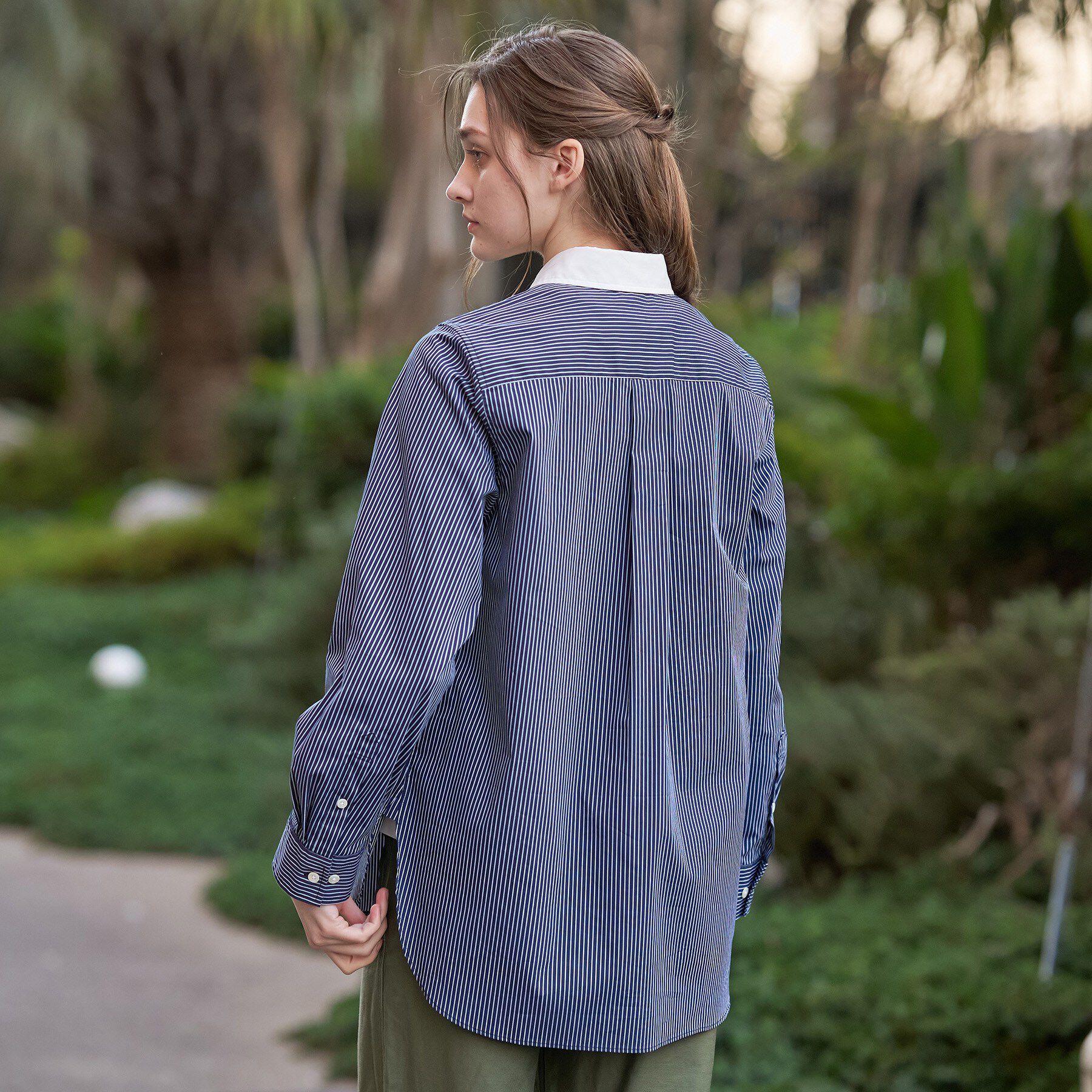 DRESSTERIOR「オーバーシルエットクレリックシャツ」|シャツ・ブラウス|