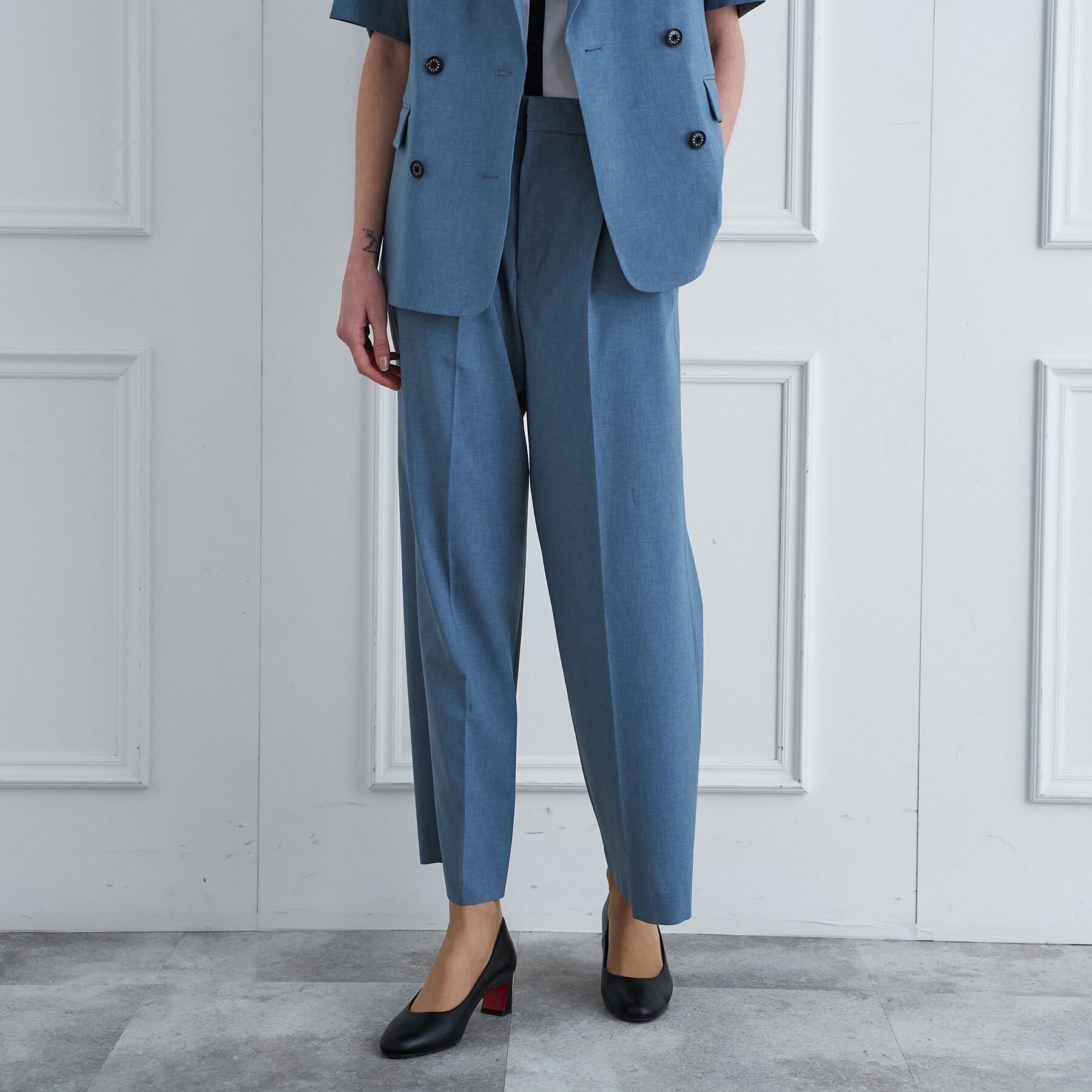 DRESSTERIOR「ウォッシャブルタックワイドパンツ」|その他|