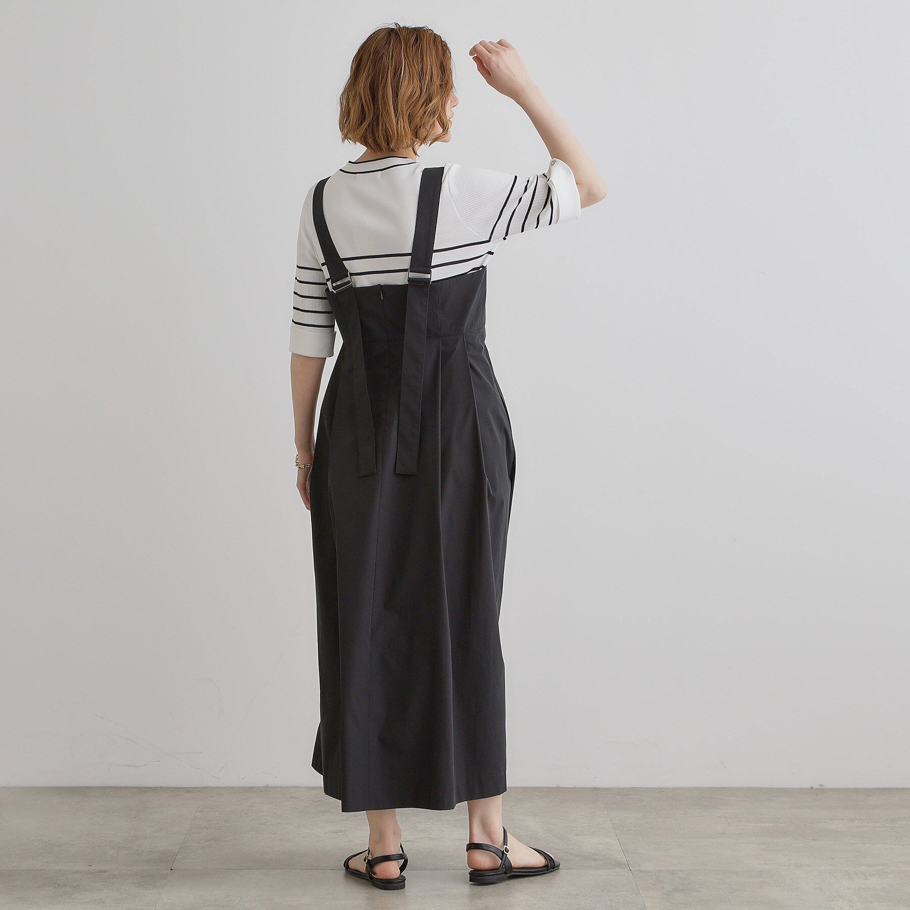 grove「【雑誌掲載】シルエットが映える洗練ジャンパードレス」|ワンピース|