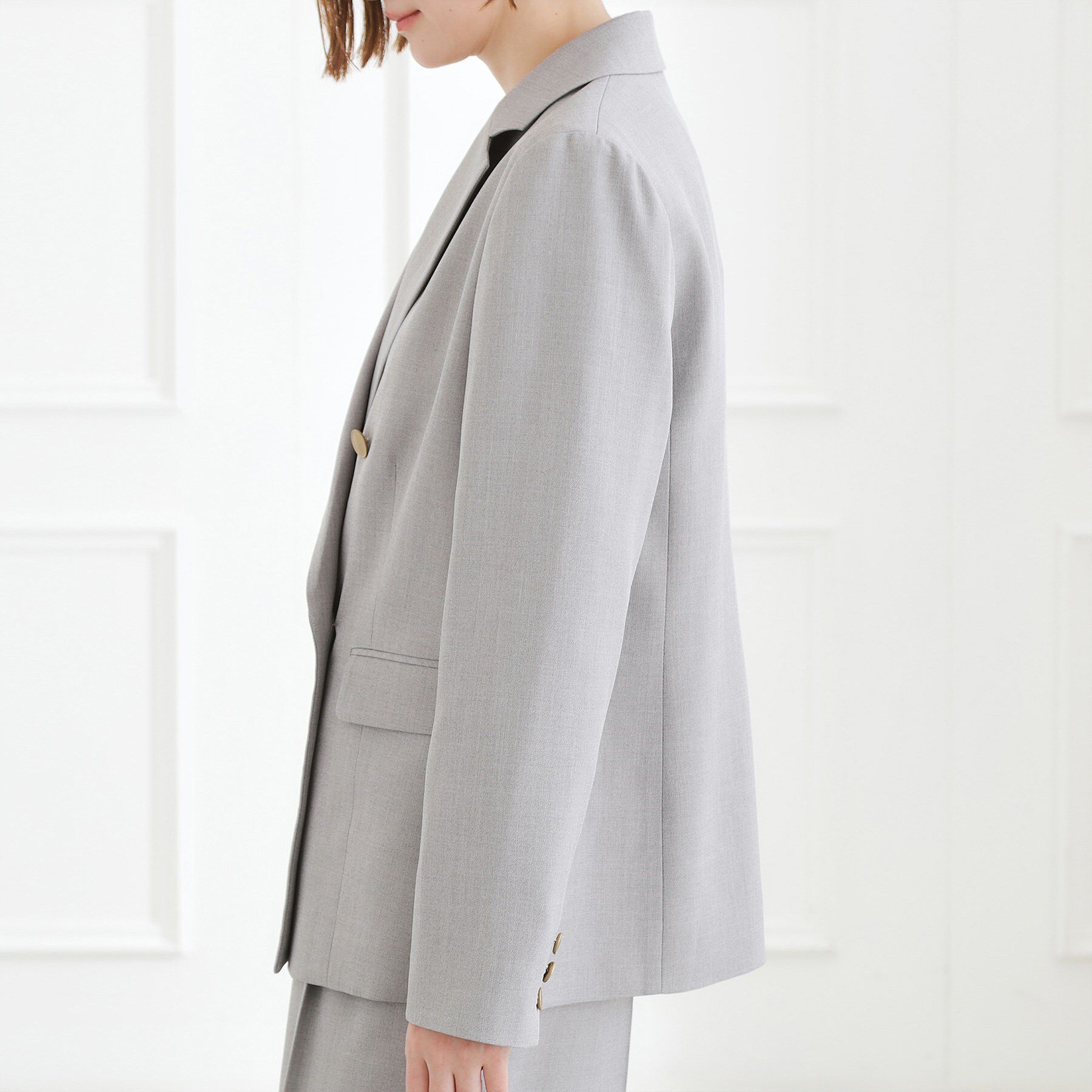 grove「【マシンウォッシュ/防シワ】ダブルテーラードジャケット【着回しカセット】」|テーラードジャケット|