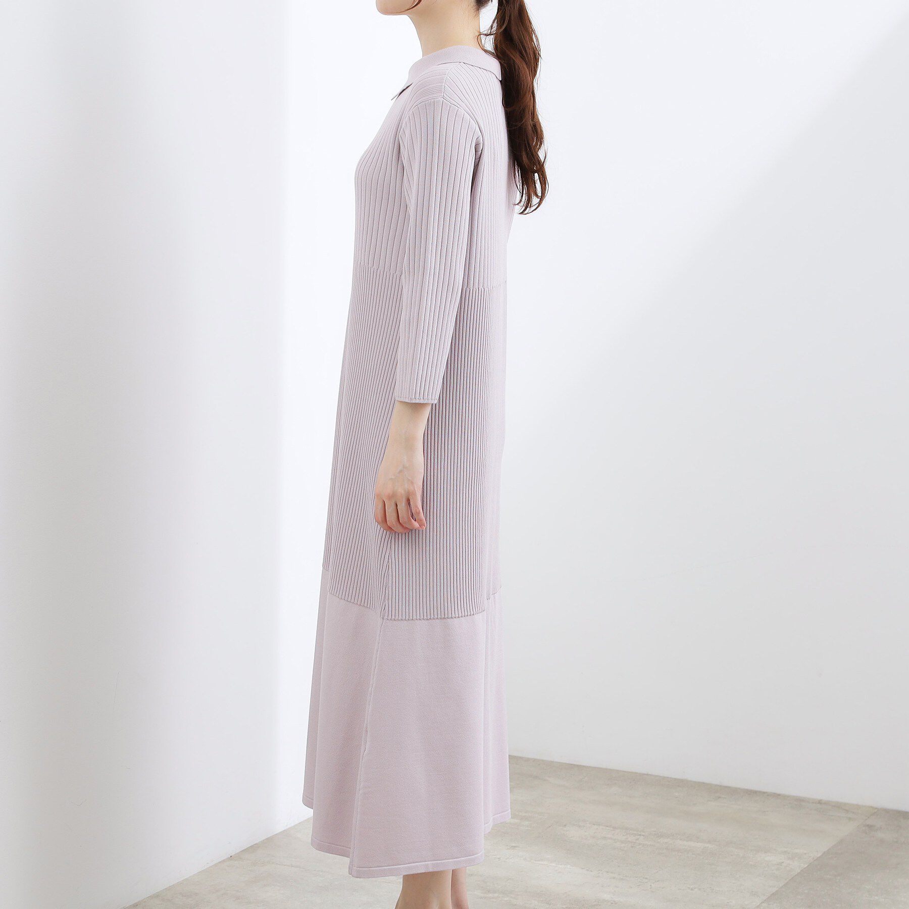 grove「ポロニットワンピース」|ワンピース|