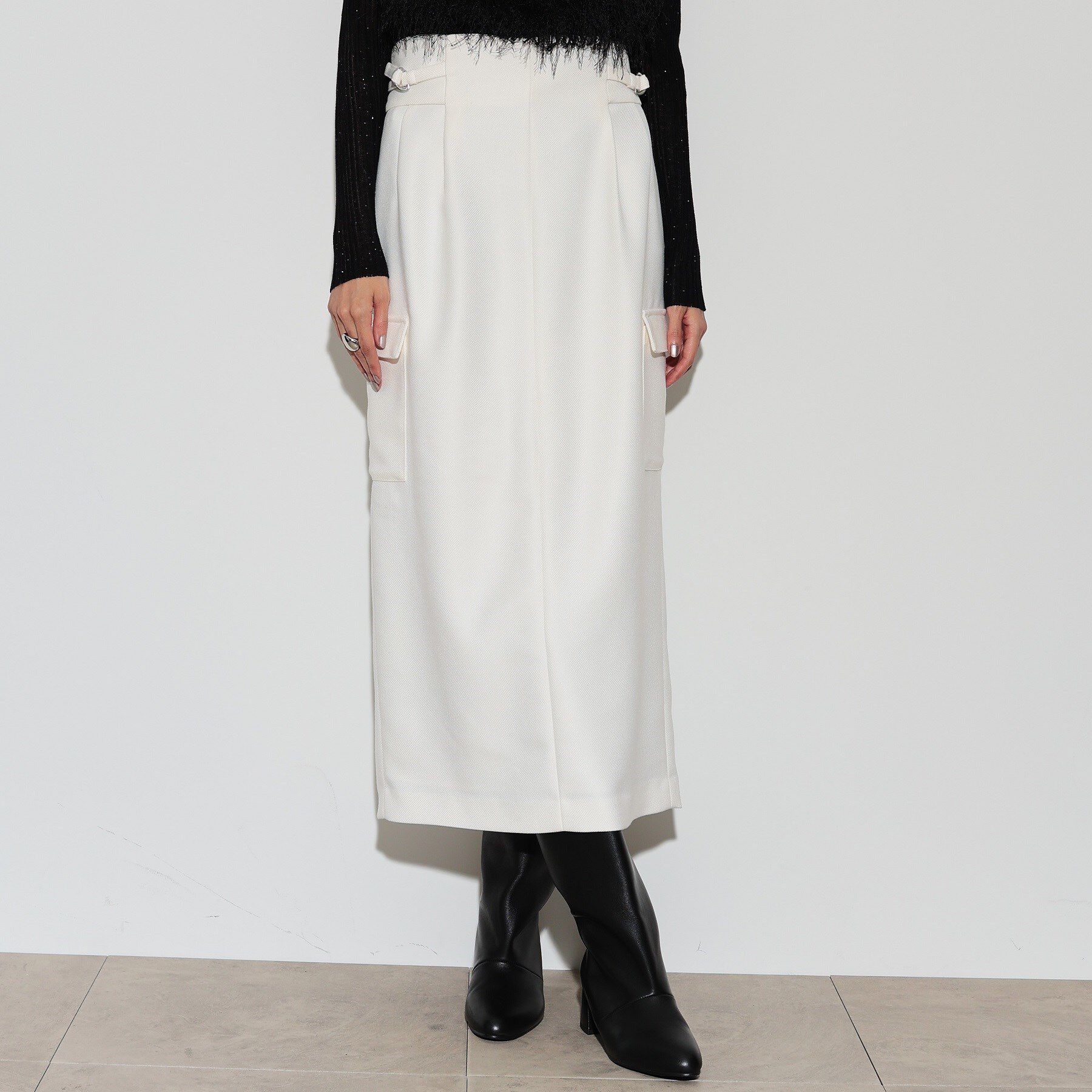 GALLEST「サスペンダー付きワークタイトスカート」|スカート|