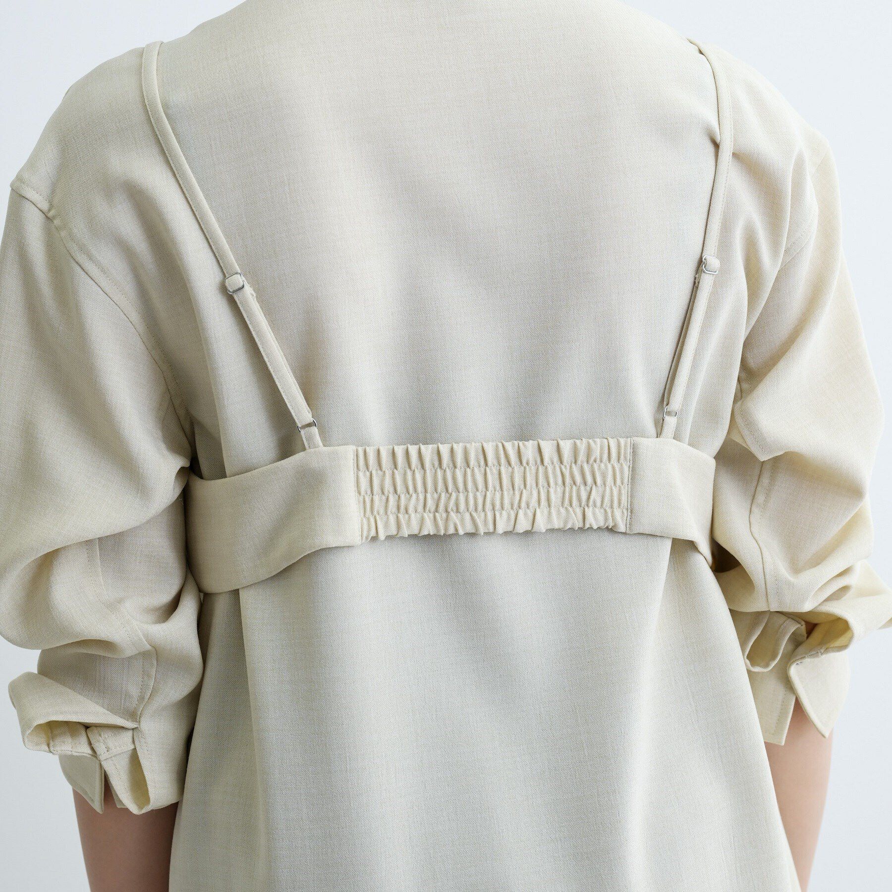 GALLEST「【セレモニー/オケージョン/通勤】ビスチェセットシャツドレス【2WAY】」|ワンピース|