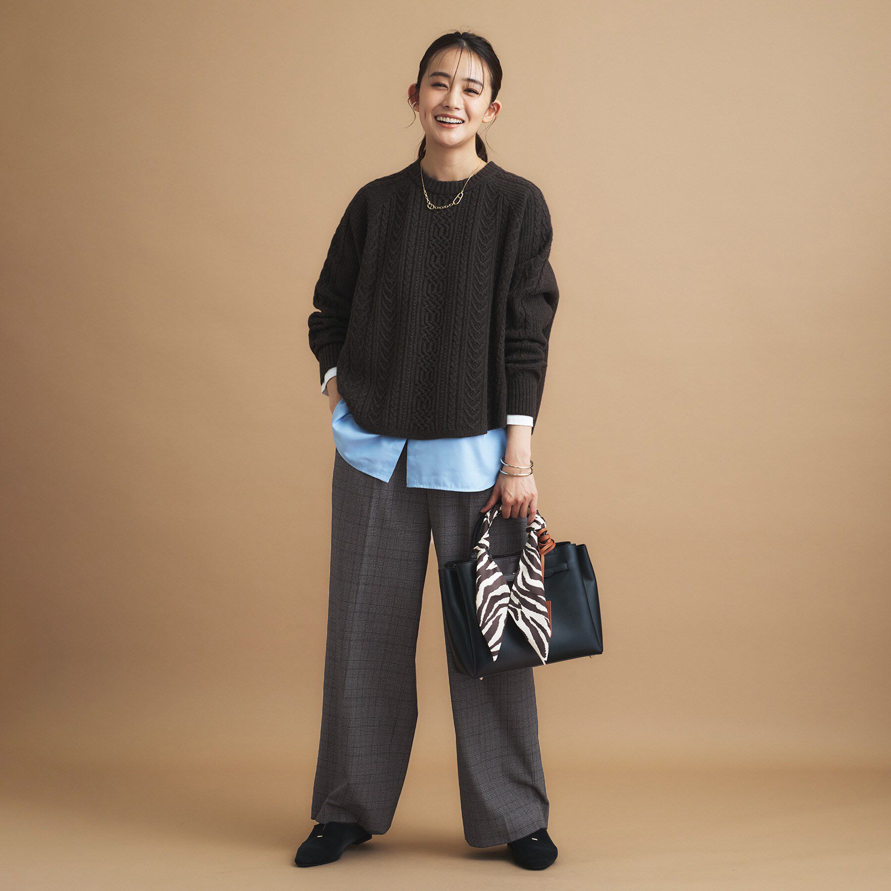 INDIVI「【褒められパンツ】ワンタックワイドパンツ」|その他|