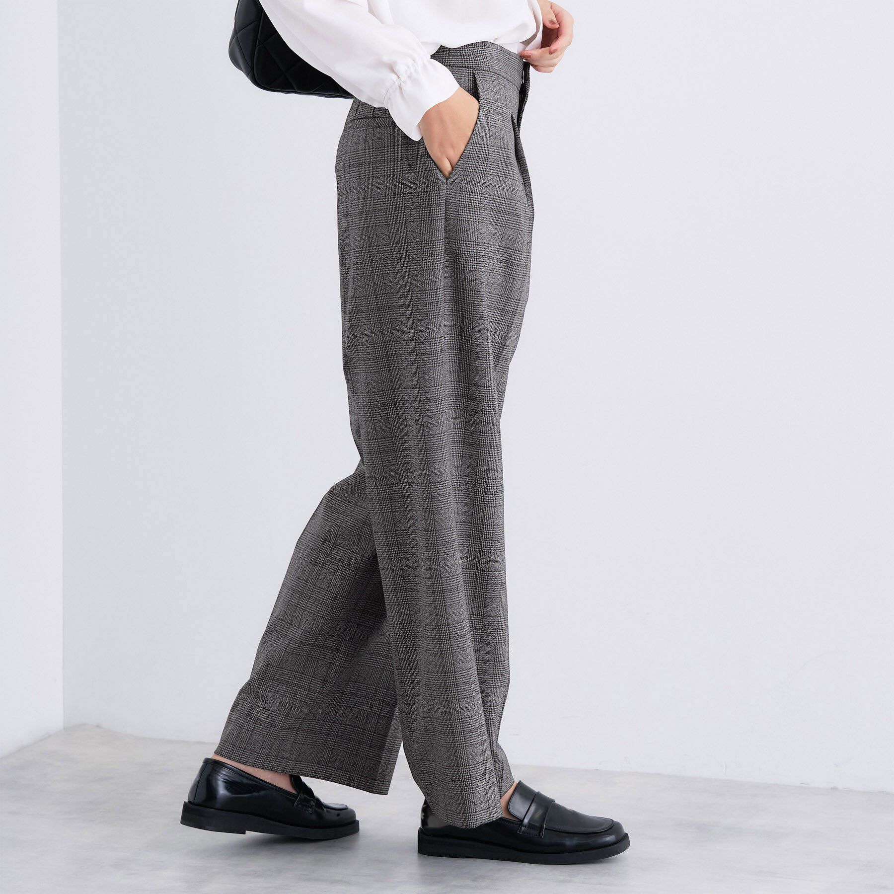 INDIVI「【褒められパンツ】ワンタックワイドパンツ」|その他|