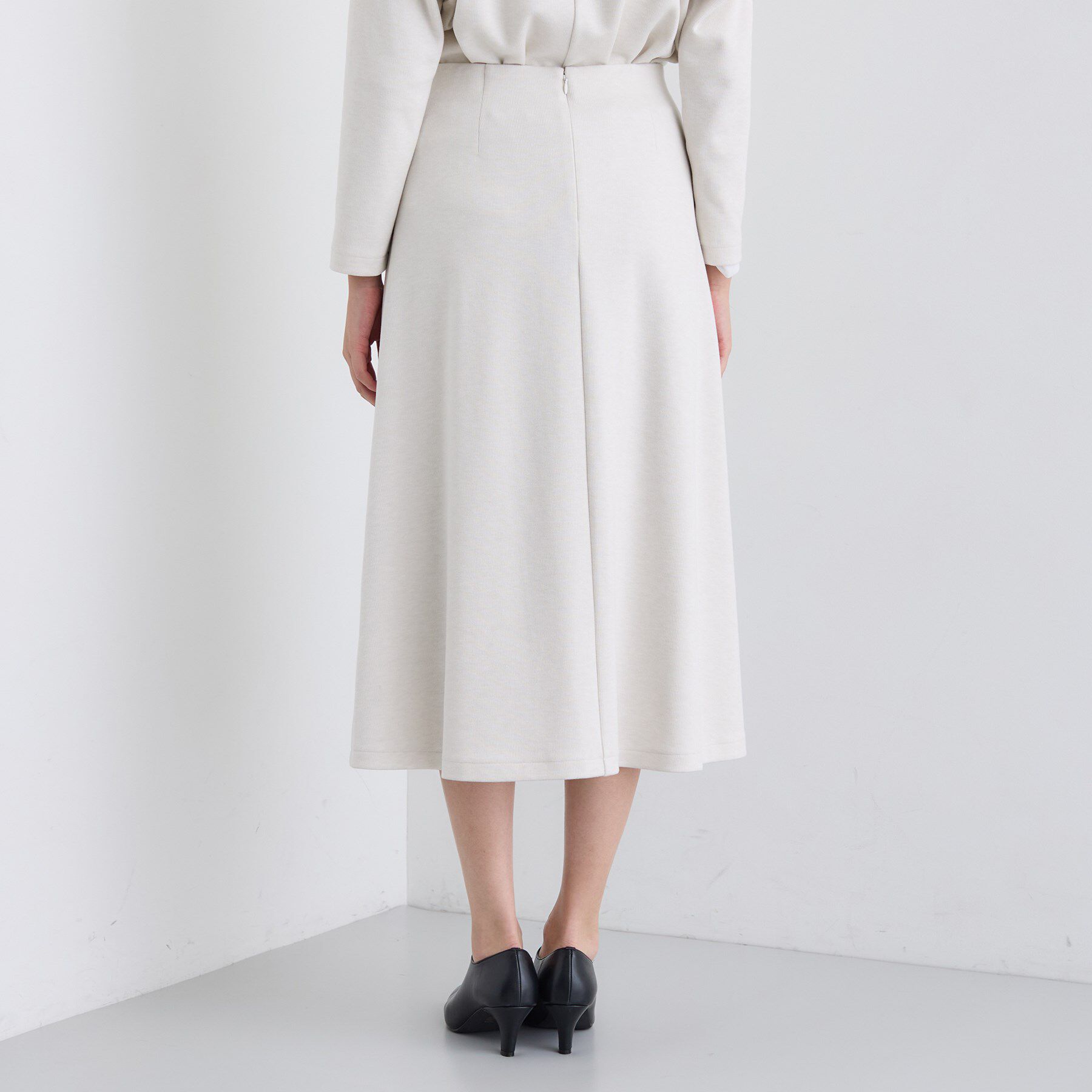 INDIVI「【SETUP可能／洗える／UVケア】ライトジャージ セミフレアスカート」|スカート|