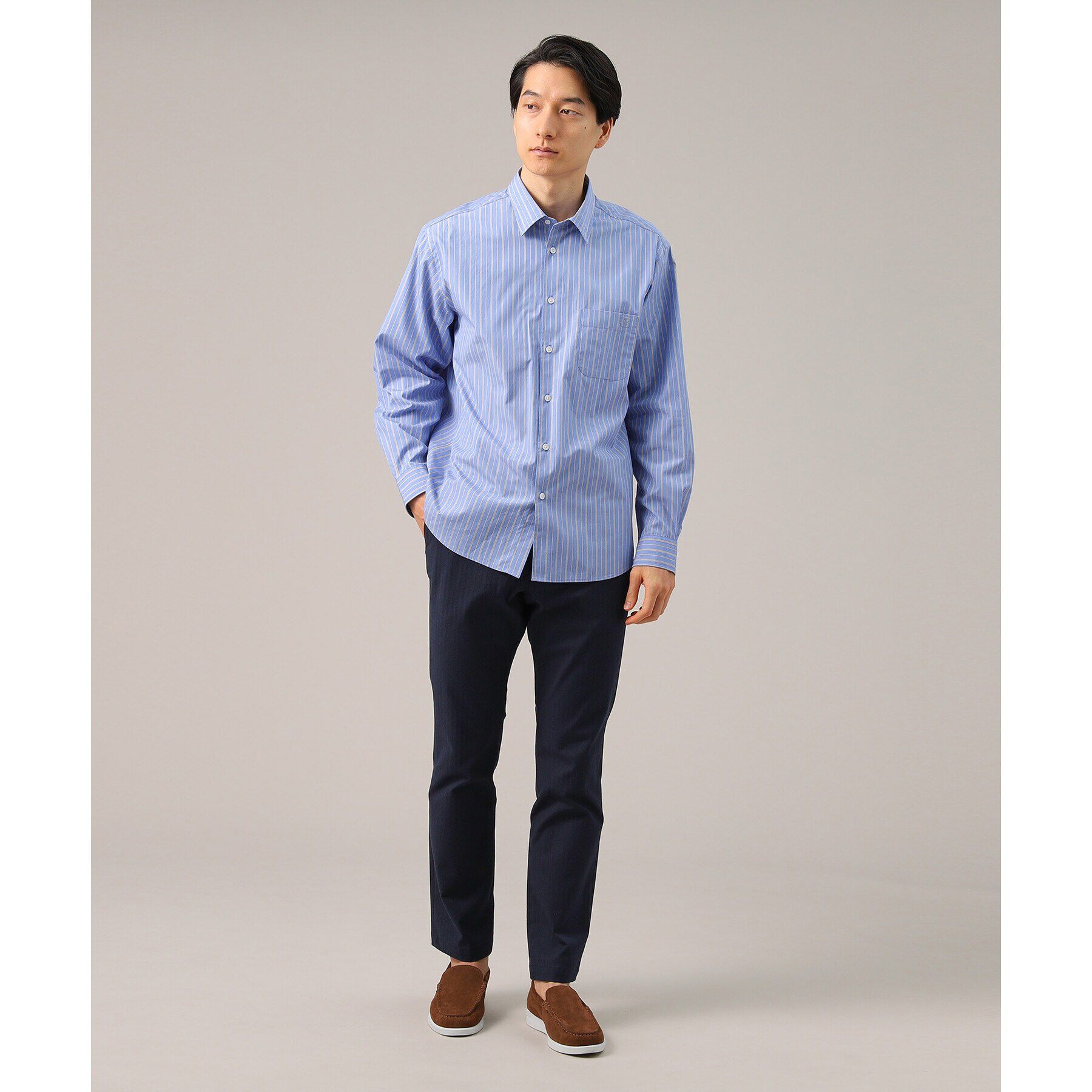 TAKEO KIKUCHI「【Made in JAPAN】播州織 ヘリンボン ストレート パンツ」|その他|