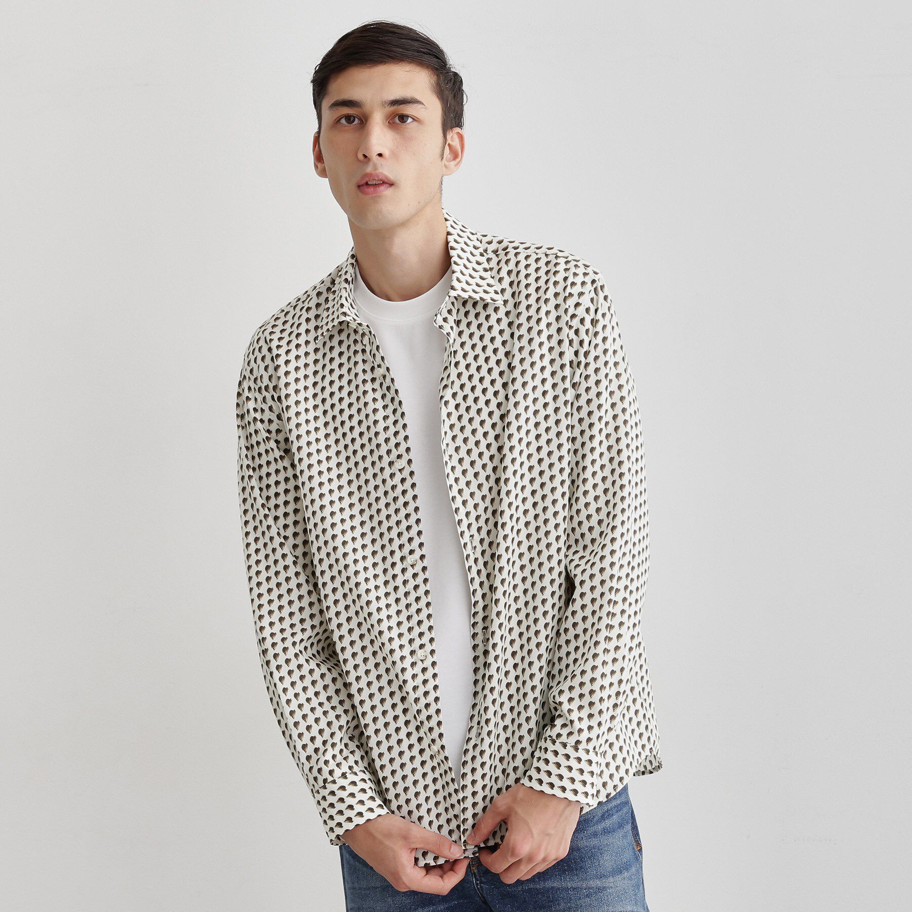 TAKEO KIKUCHI「ボーラーハット柄 長袖シャツ」|シャツ・ブラウス|