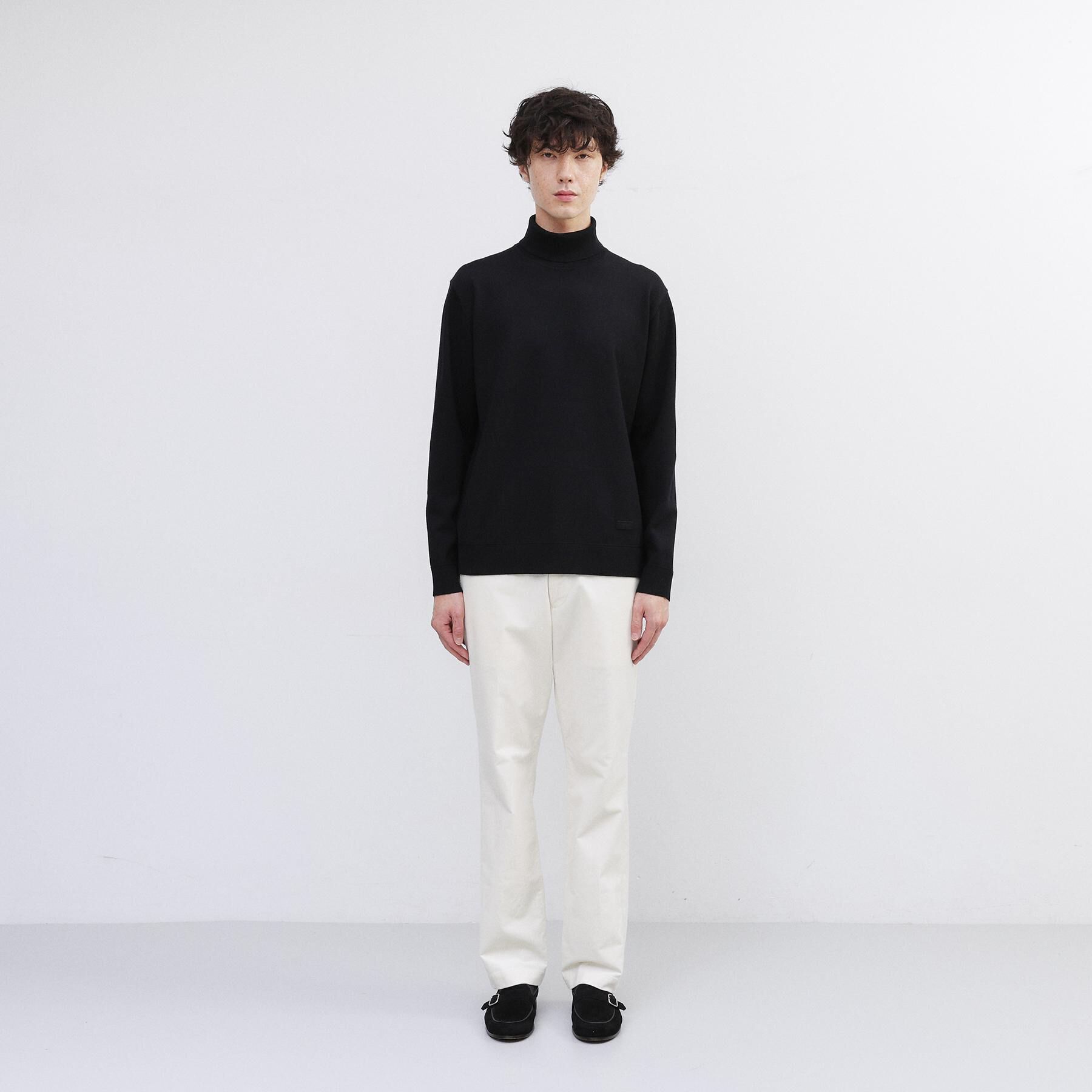 TAKEO KIKUCHI「アンチピリング タートルネック ニット」|ニット・セーター|