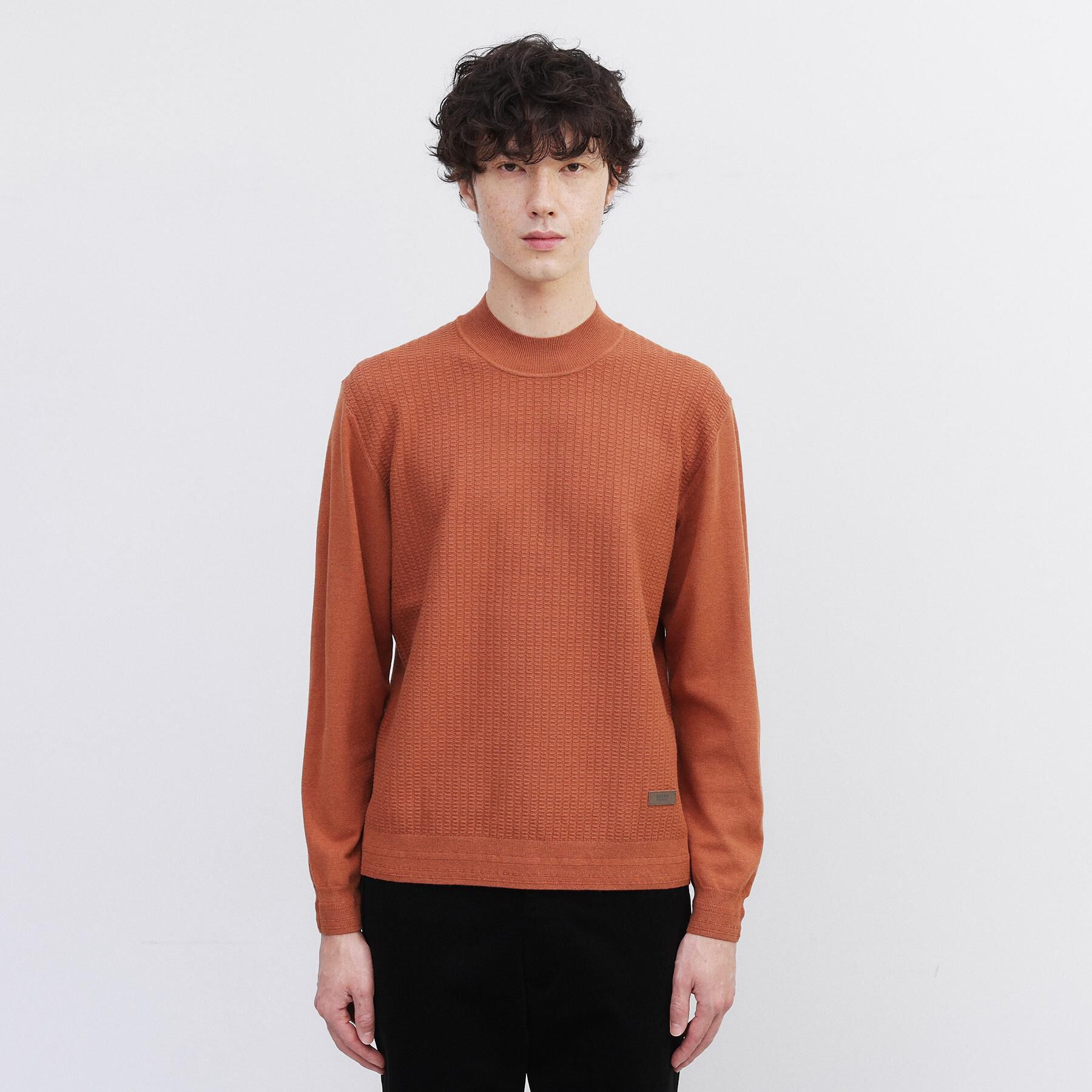 TAKEO KIKUCHI「ハイゲージ モックネック ニット プルオーバー」|ニット・セーター|